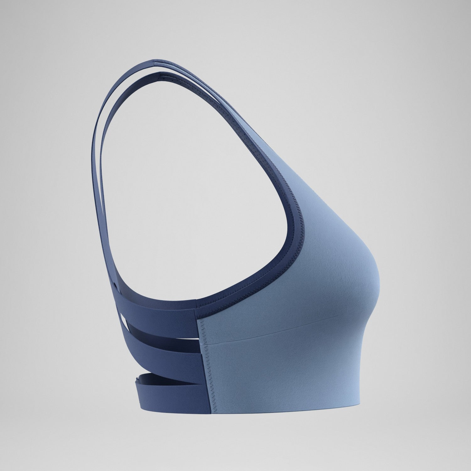 Sculpture Boom Back Bikini Top Grey/Blue - Speedo