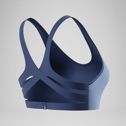 Sculpture Boom Back Bikini Top Grey/Blue - Speedo