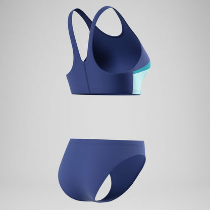 Hyperboom Butterfly Back Two Piece Blue/Green - Speedo