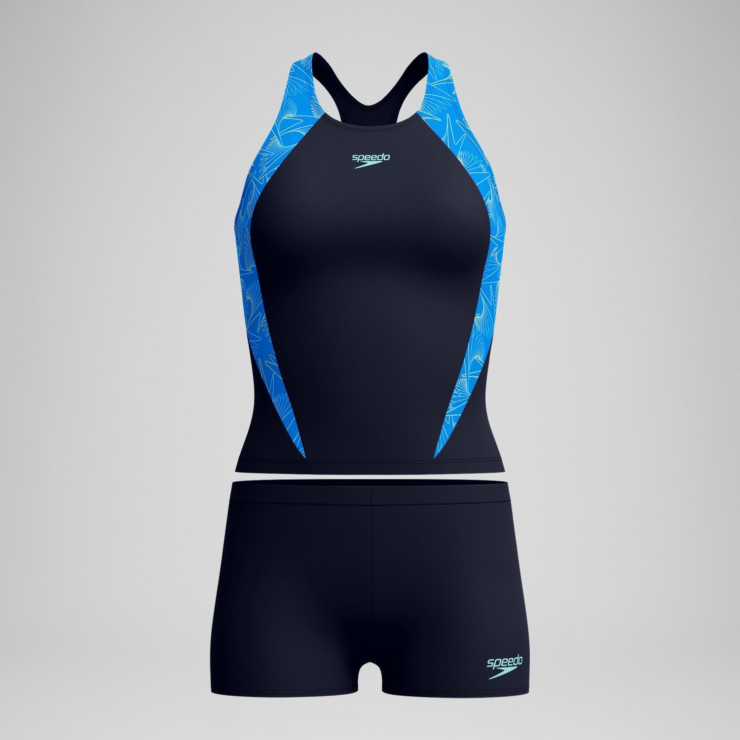 Hyperboom Splice Tankini Set Navy/Blue - Speedo