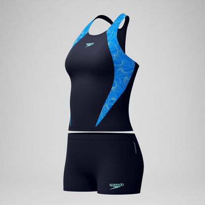 Hyperboom Splice Tankini Set Navy/Blue - Speedo
