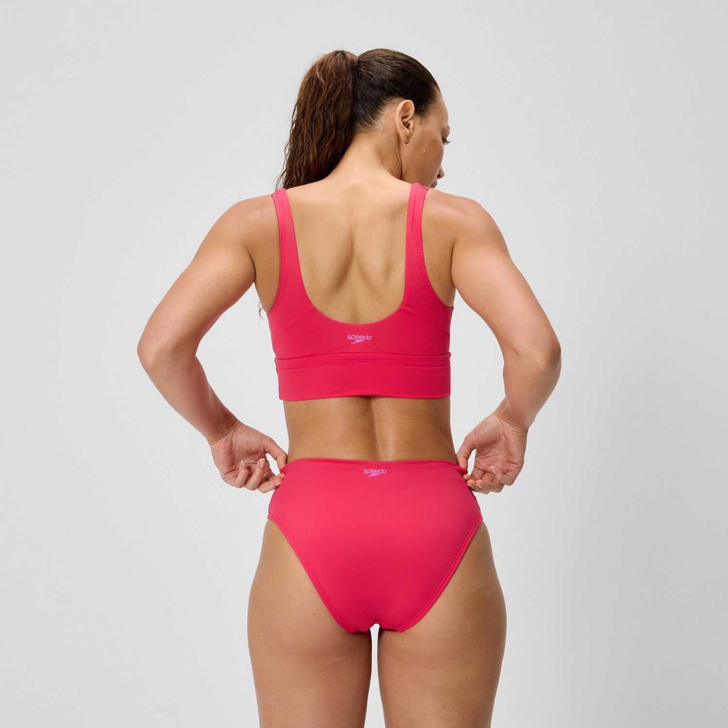 Cheeky High Waist Bikini Bottom Ruby - Speedo