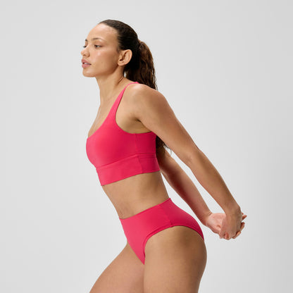 Solid Square Neck Bikini Top Ruby - Speedo