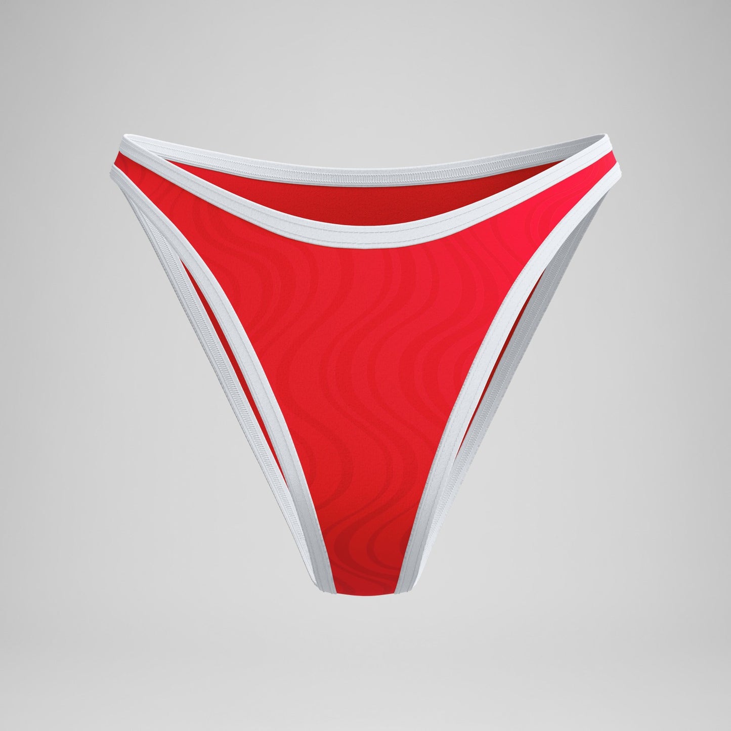 Jetstream Texture Scoop Bikini Bottom Red/White - Speedo