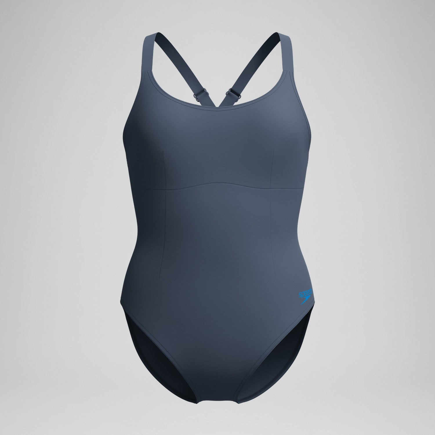 Shaping Crossback Swimsuit Grey - Speedo