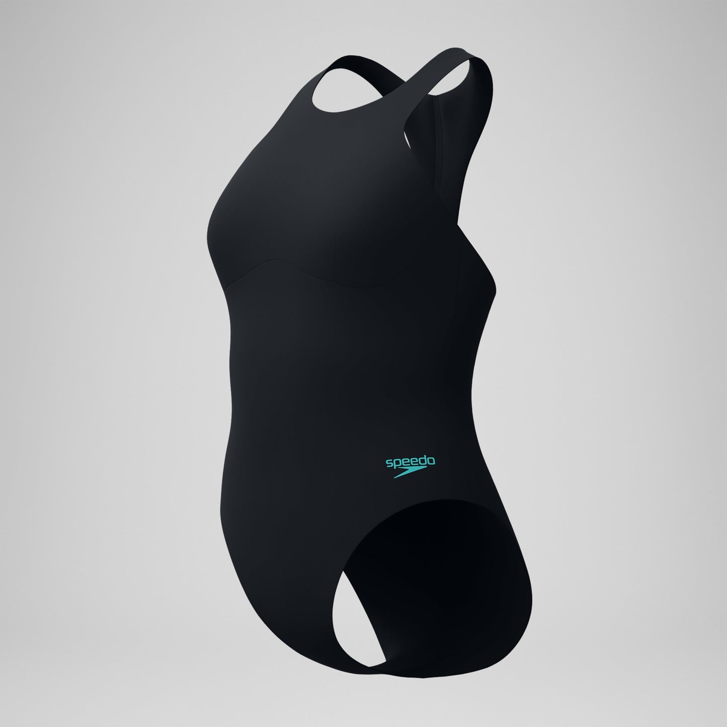 Racer Zip Swimsuit with Swim Bra Black - Speedo