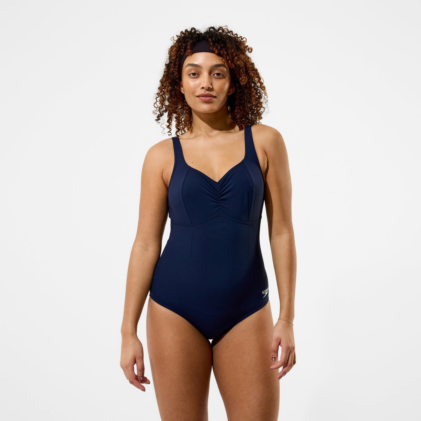 Shaping AquaNite Solid Swimsuit Dark Blue - Speedo