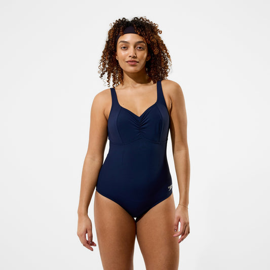 Shaping AquaNite Solid Swimsuit Dark Blue - Speedo