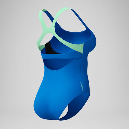 Flex Band with Built in Swim Bra Swimsuit Blue/Turquoise - Speedo