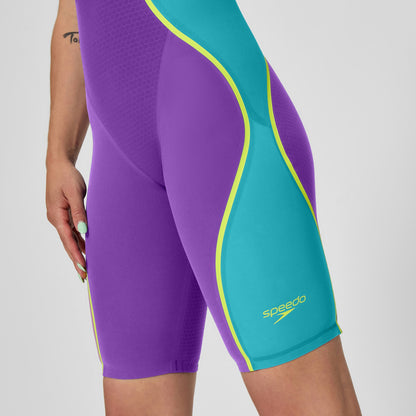Fastskin LZR Pure Intent 2.0 Openback Kneeskin Purple/Blue - Speedo