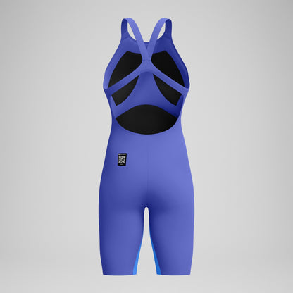Fastskin LZR Pure Valor 2.0 Openback Kneeskin Blue/Purple - Speedo