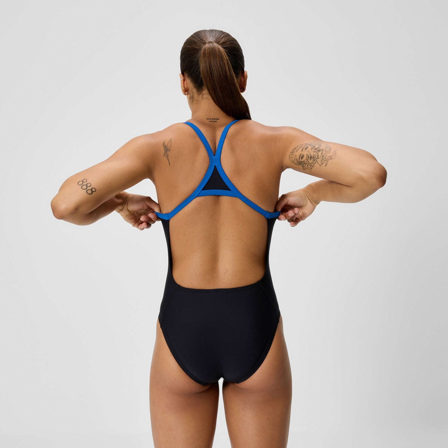 Club Training Turnback Swimsuit Black/Blue - Speedo