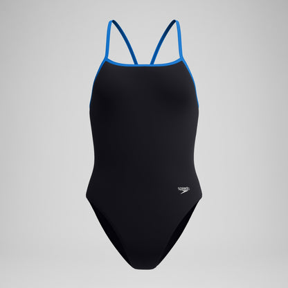 Club Training Turnback Swimsuit Black/Blue - Speedo