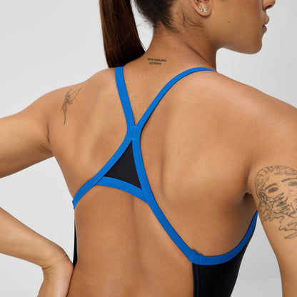 Club Training Turnback Swimsuit Black/Blue - Speedo