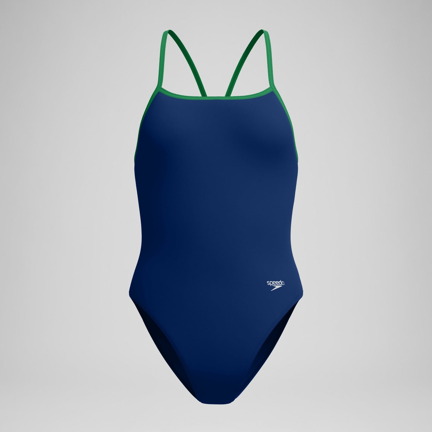 Club Training Turnback Swimsuit Navy/Green - Speedo