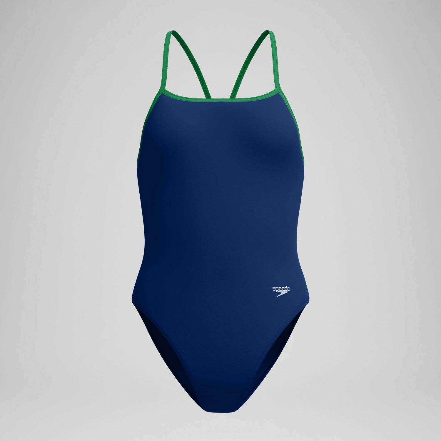 Club Training Turnback Swimsuit Navy/Green - Speedo