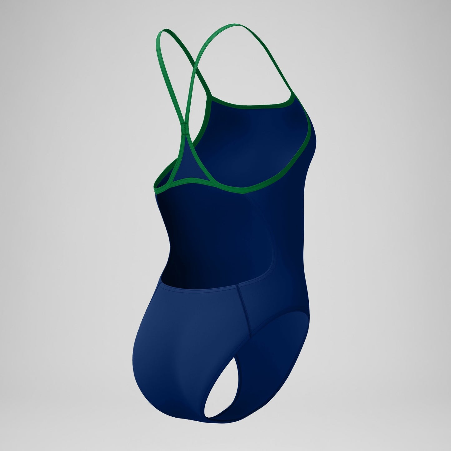 Club Training Turnback Swimsuit Navy/Green - Speedo