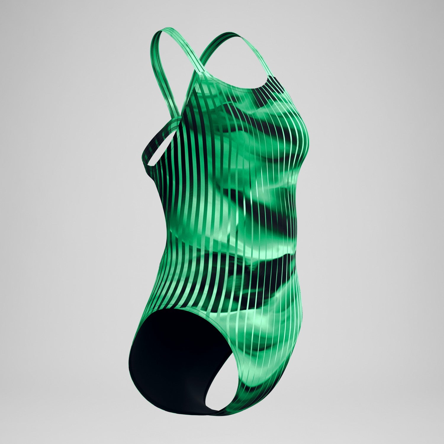 Club Training Printed Leaderback Swimsuit Green - Speedo