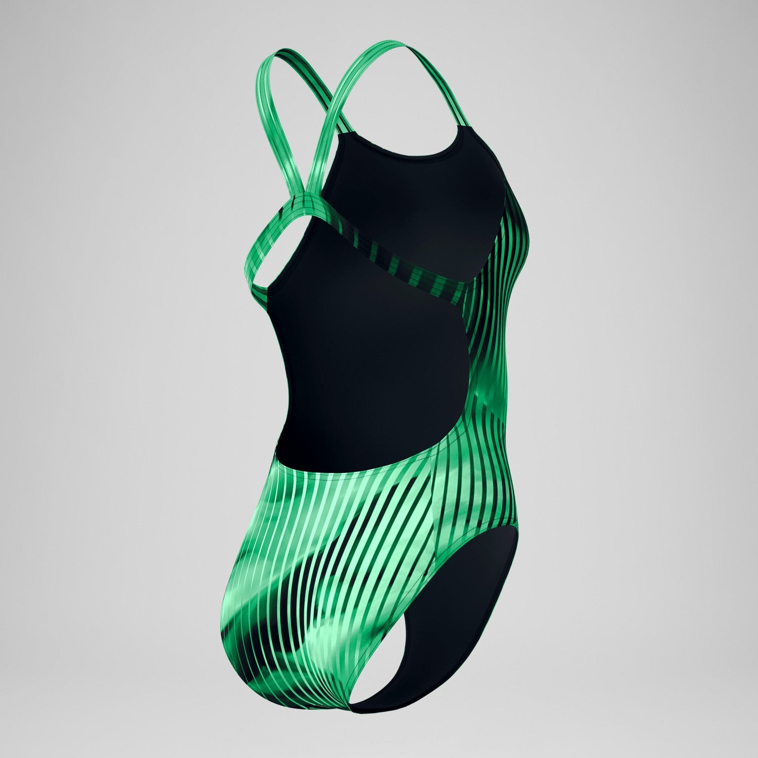 Club Training Printed Leaderback Swimsuit Green - Speedo