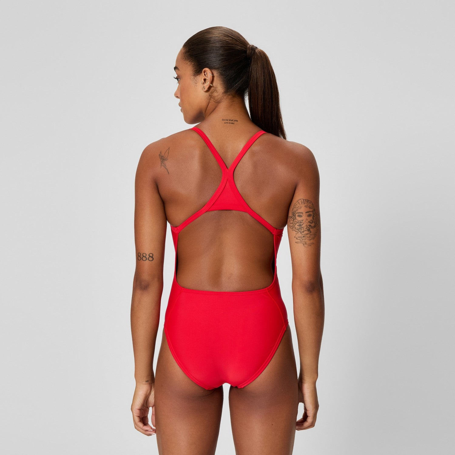 Club Training Turnback Swimsuit Red - Speedo