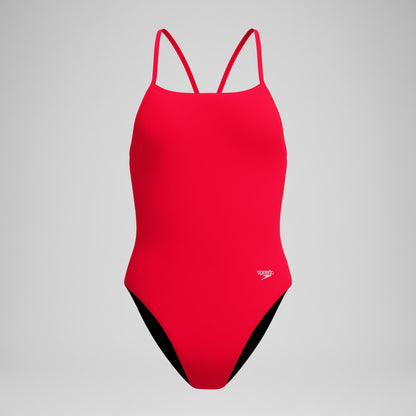 Club Training Turnback Swimsuit Red - Speedo