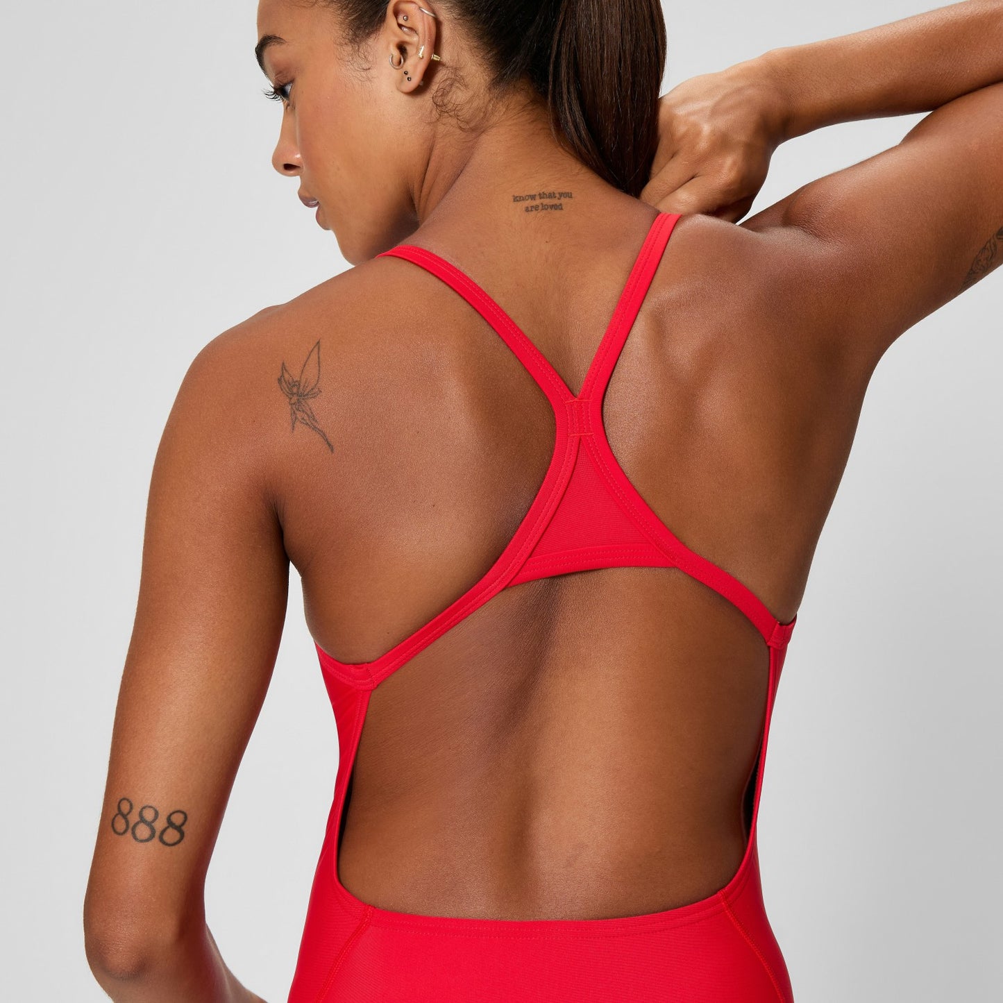 Club Training Turnback Swimsuit Red - Speedo