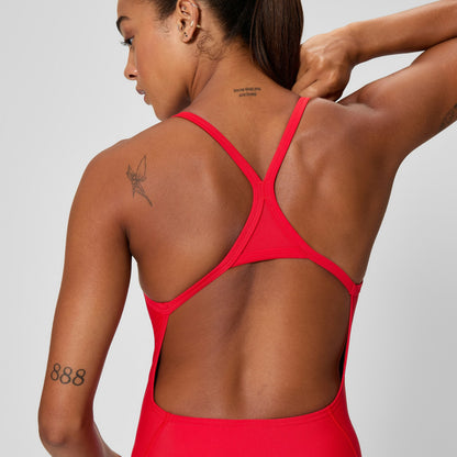 Club Training Turnback Swimsuit Red - Speedo