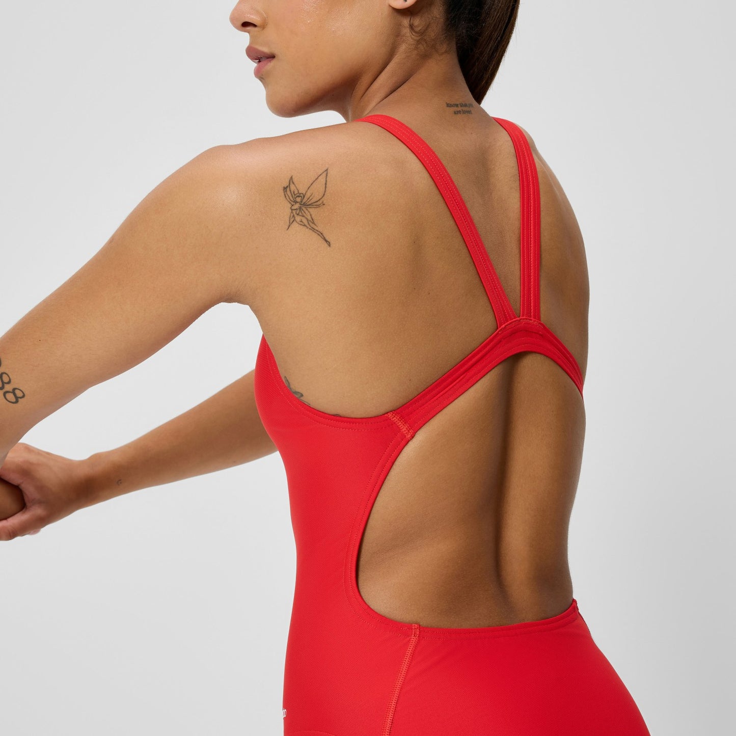 Club Training Leaderback Swimsuit Red - Speedo