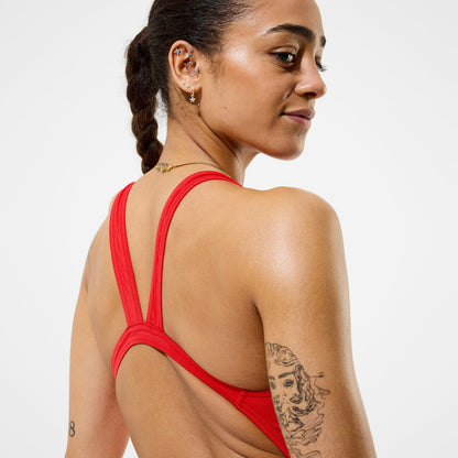 Team EnduranceX Leaderback Swimsuit Red - Speedo
