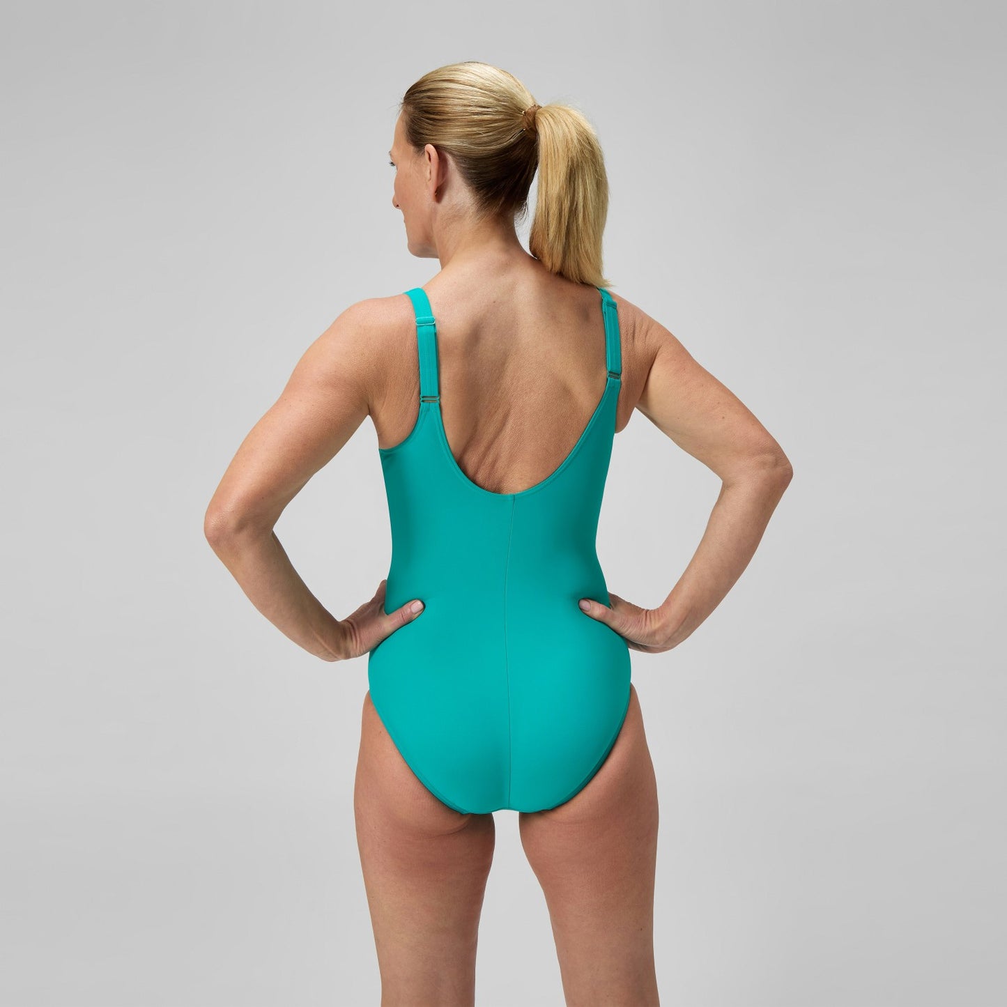 Shaping Cross Knot Swimsuit Turquoise - Speedo
