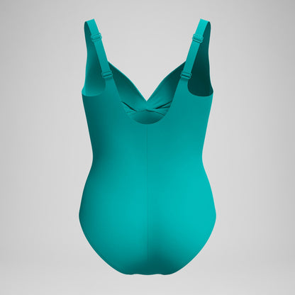 Shaping Cross Knot Swimsuit Turquoise - Speedo