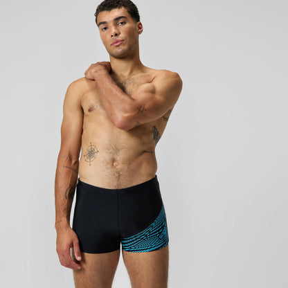 Medley Logo Aquashorts Black/Blue - Speedo