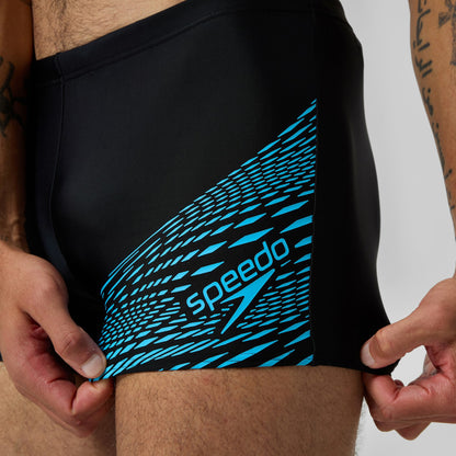 Medley Logo Aquashorts Black/Blue - Speedo