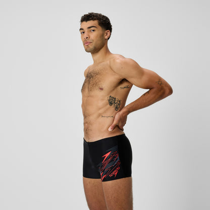 Medley Logo Aquashorts Black/Red - Speedo