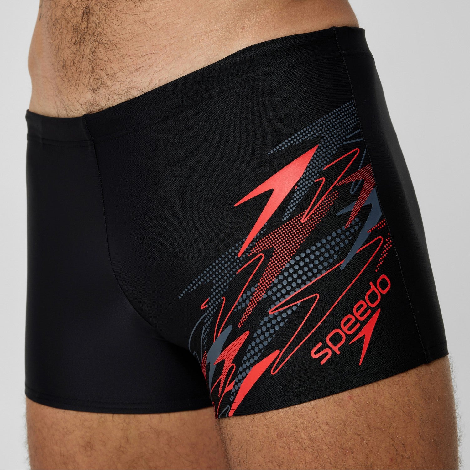 Medley Logo Aquashorts Black/Red - Speedo
