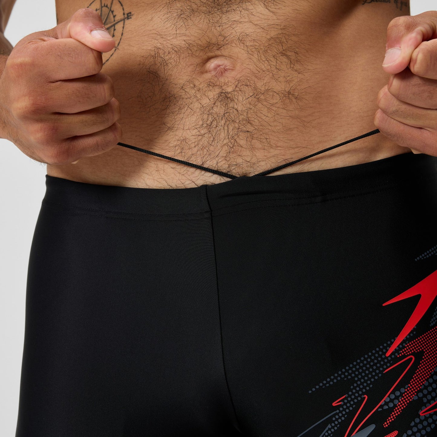 Medley Logo Aquashorts Black/Red - Speedo