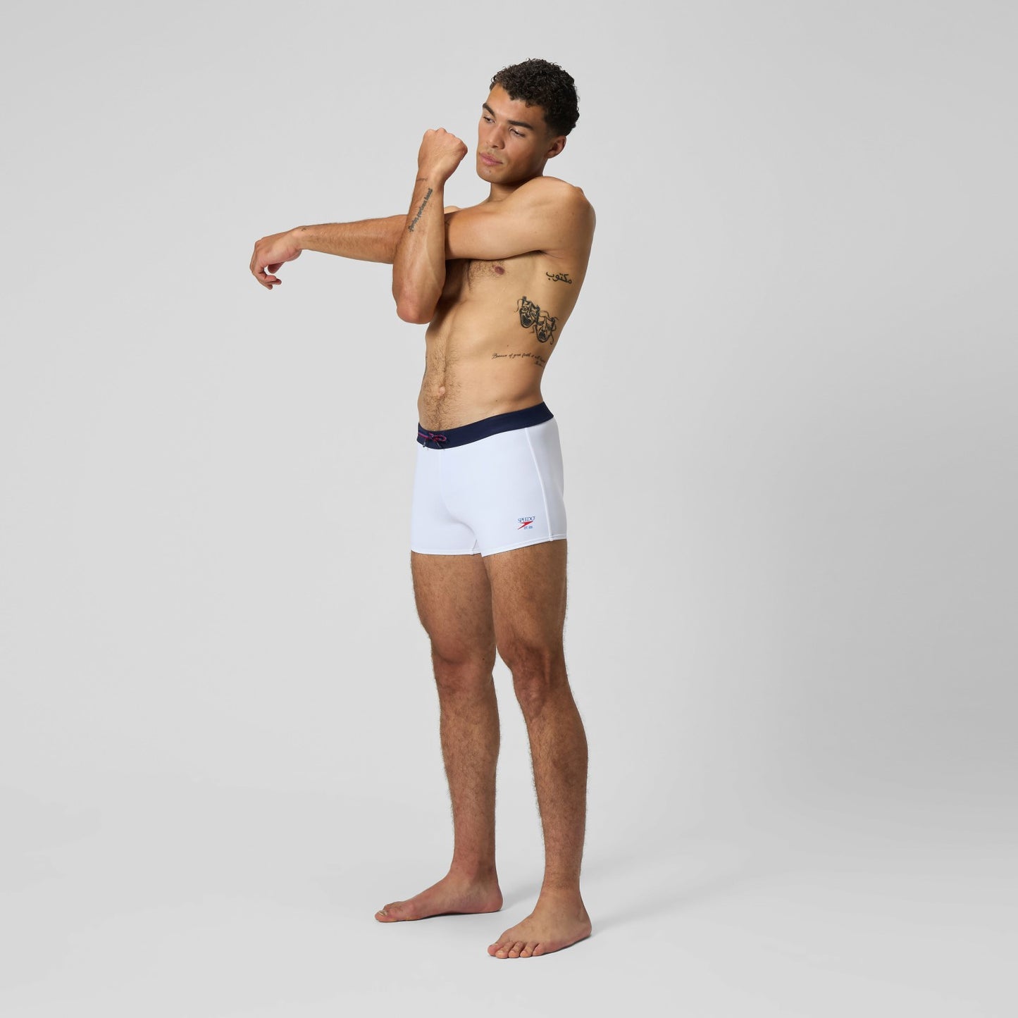 Jetstream Solid Aquashorts White/Navy - Speedo