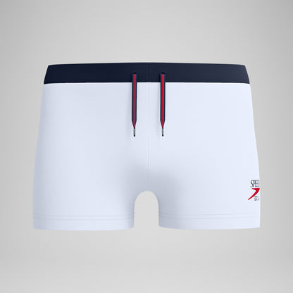 Jetstream Solid Aquashorts White/Navy - Speedo