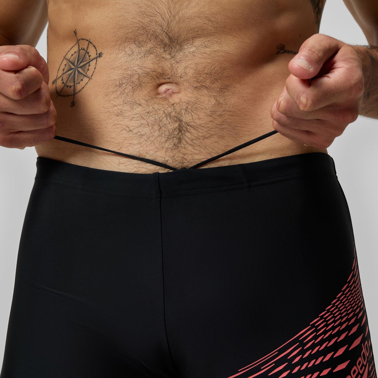 Medley Logo Aquashorts Black/Coral - Speedo
