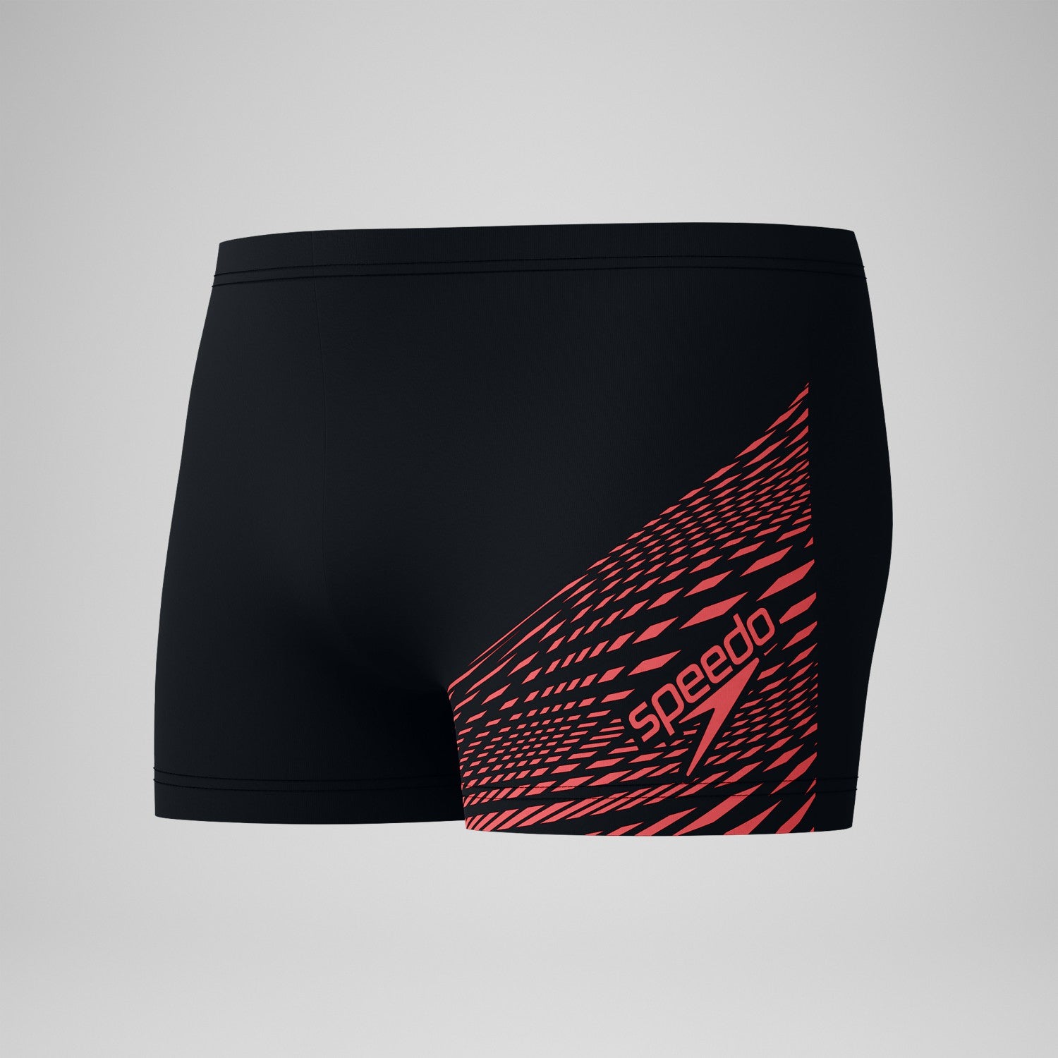 Medley Logo Aquashorts Black/Coral - Speedo