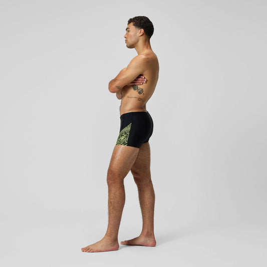 Medley Logo Aquashorts Black/Yellow - Speedo
