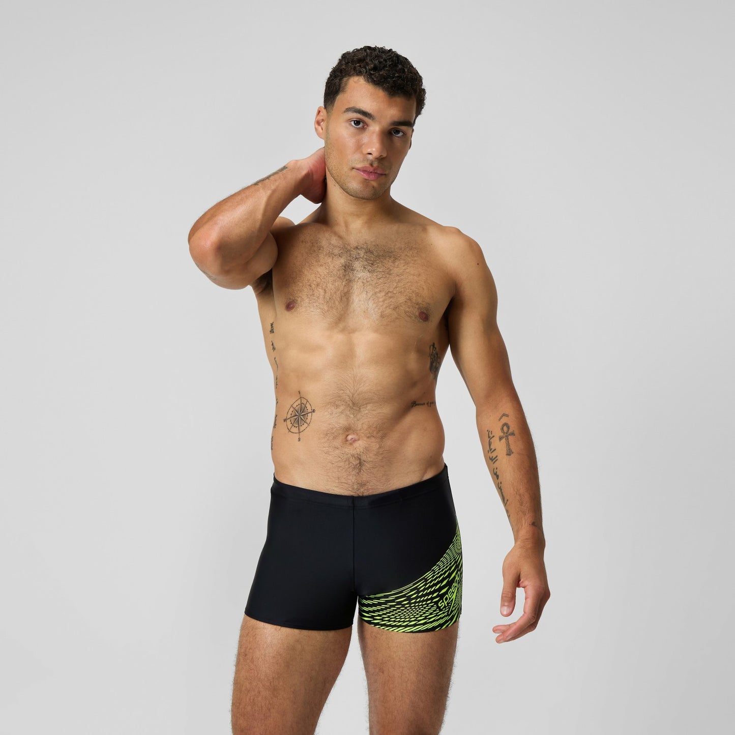Medley Logo Aquashorts Black/Yellow - Speedo