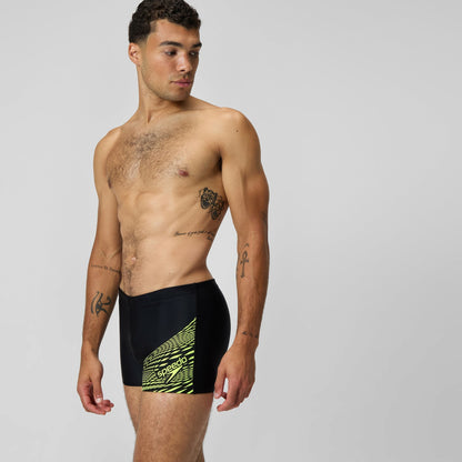 Medley Logo Aquashorts Black/Yellow - Speedo