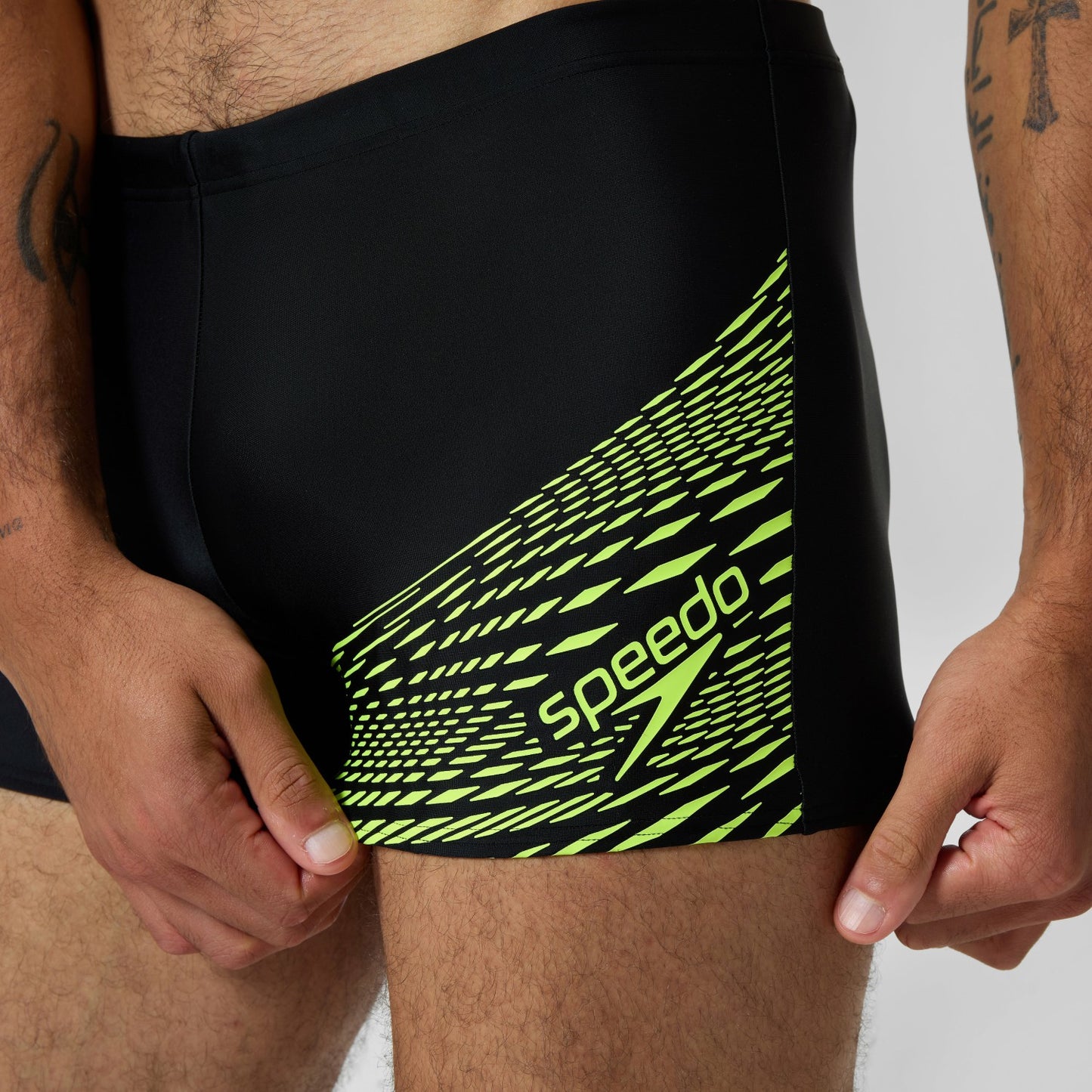 Medley Logo Aquashorts Black/Yellow - Speedo