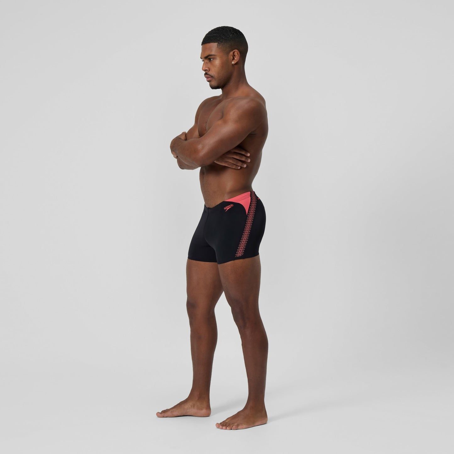 HyperBoom Splice Aquashorts Black/Coral - Speedo