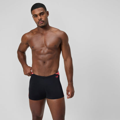 HyperBoom Splice Aquashorts Black/Coral - Speedo