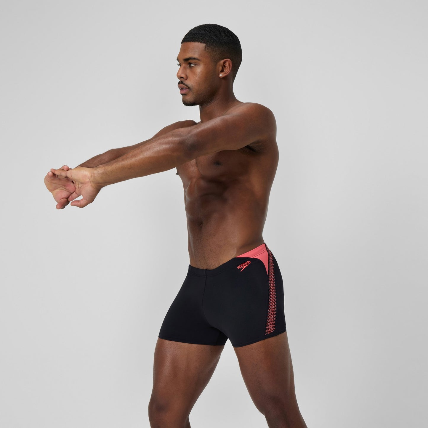 HyperBoom Splice Aquashorts Black/Coral - Speedo