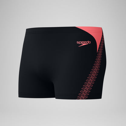 HyperBoom Splice Aquashorts Black/Coral - Speedo