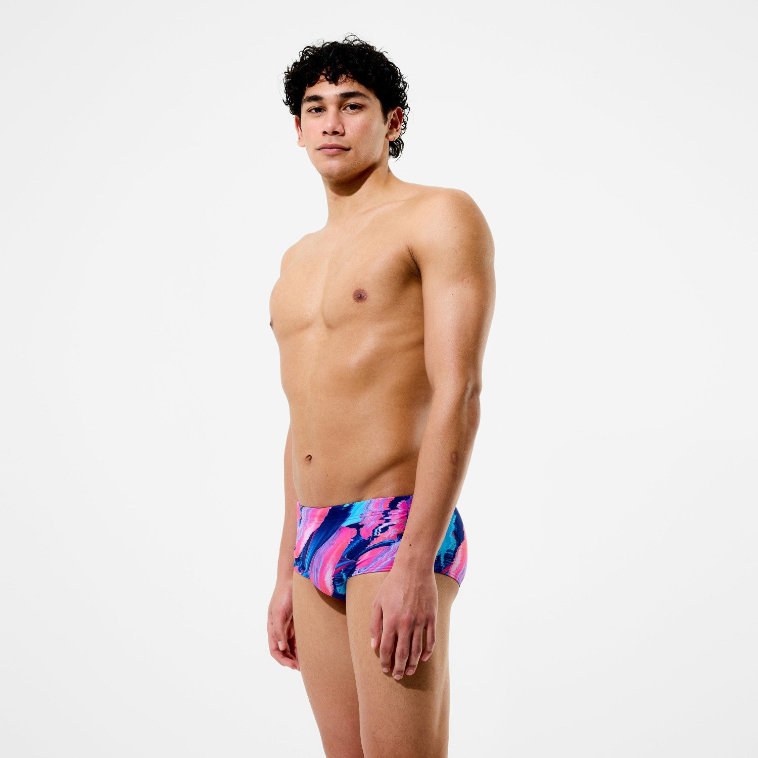 Club Training Printed Brief Blue/Pink - Speedo
