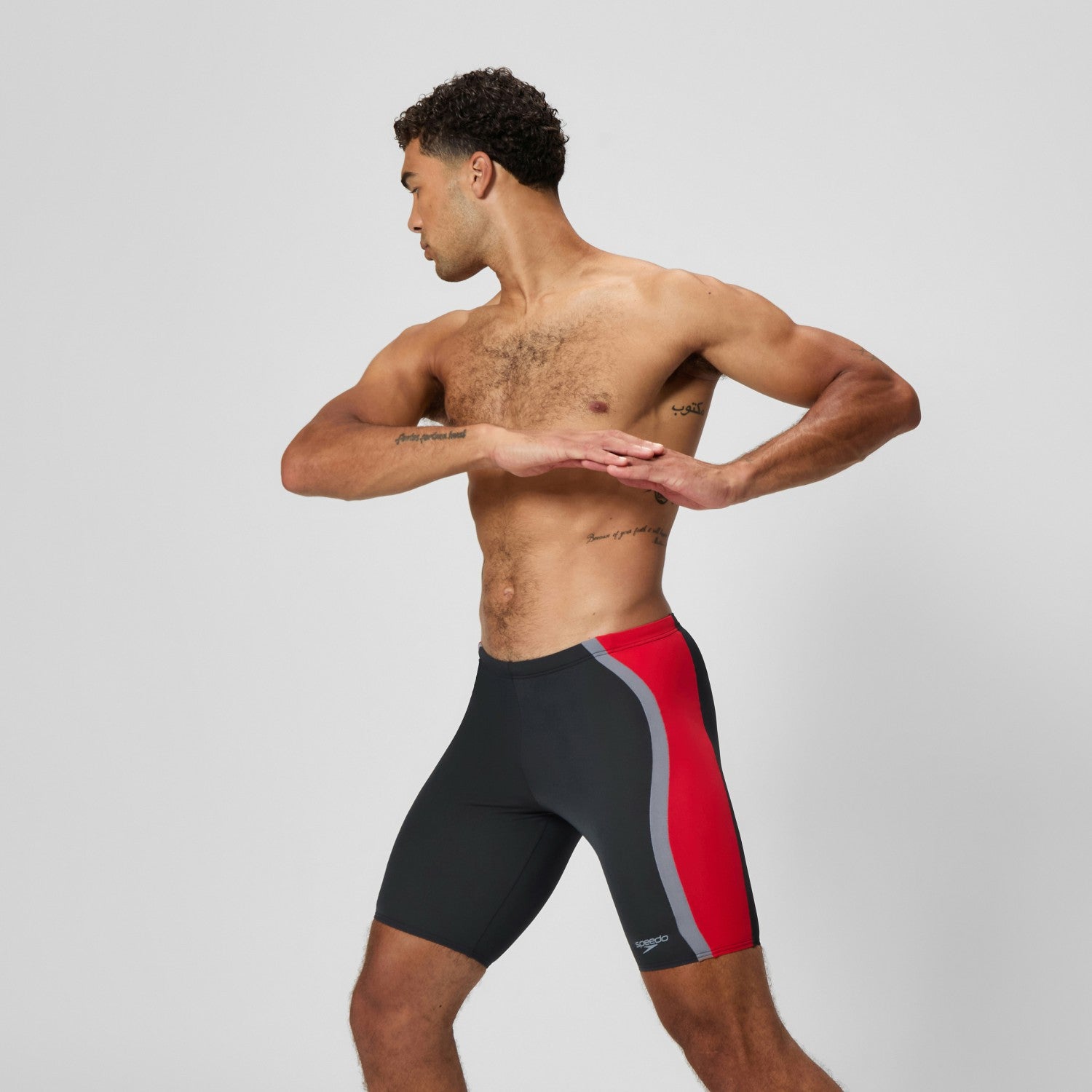 Solid Splice Jammer Black/Red - Speedo